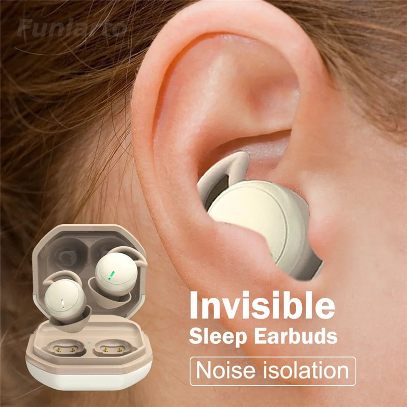 Mini Bluetooth Headphones Invisible Sleep Wireless Earbuds Noise Reduction Waterproof Earphones Build-in Mic In Ear Headset