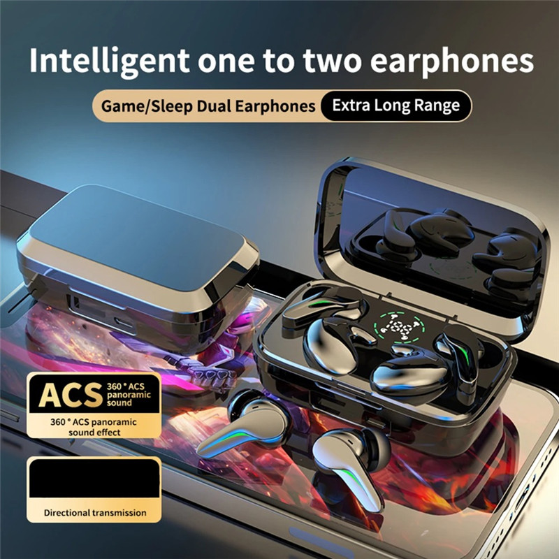 New TWS Wireless Headphones Couple Noise Canceling Earbuds Bluetooth Earphones HD Stereo Sports Waterproof Headset With Mic
