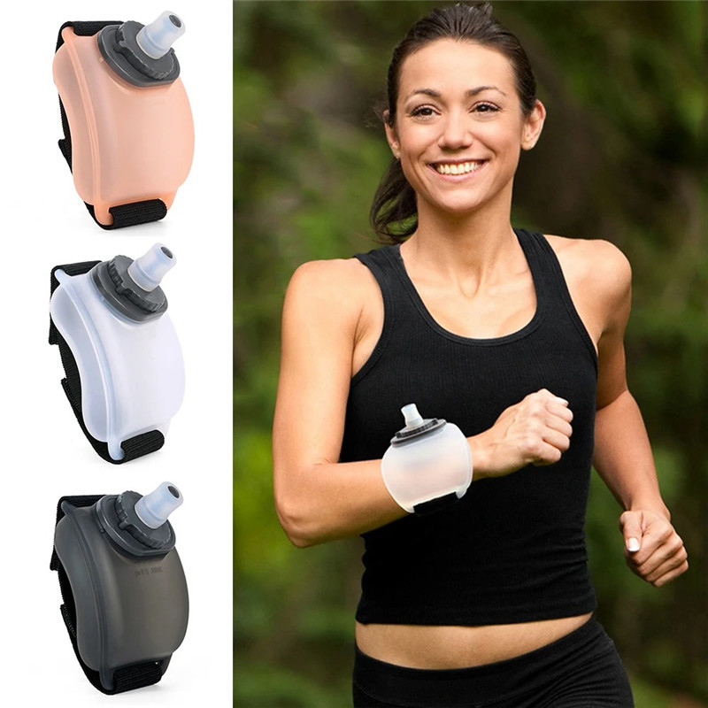 Mini Running Wrist Water Bottle Kettle Holder Outdoor Camping Hiking Supplies Portable Water Cup for Marathon Riding Climbing