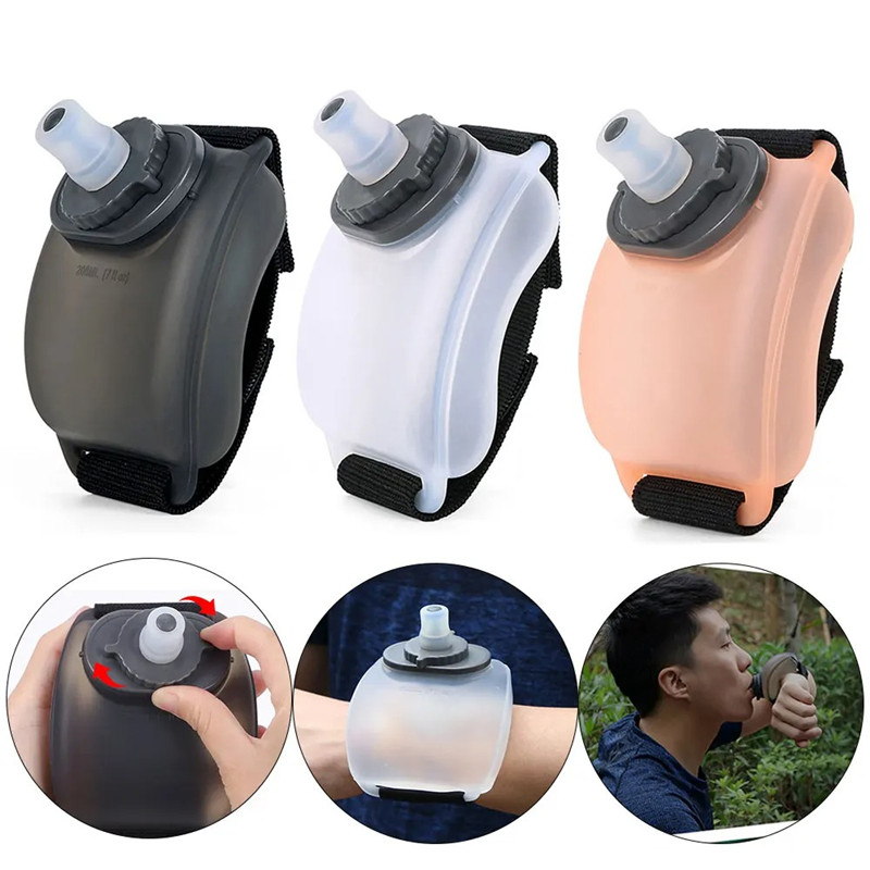 Mini Running Wrist Water Bottle Kettle Holder Outdoor Camping Hiking Supplies Portable Water Cup for Marathon Riding Climbing