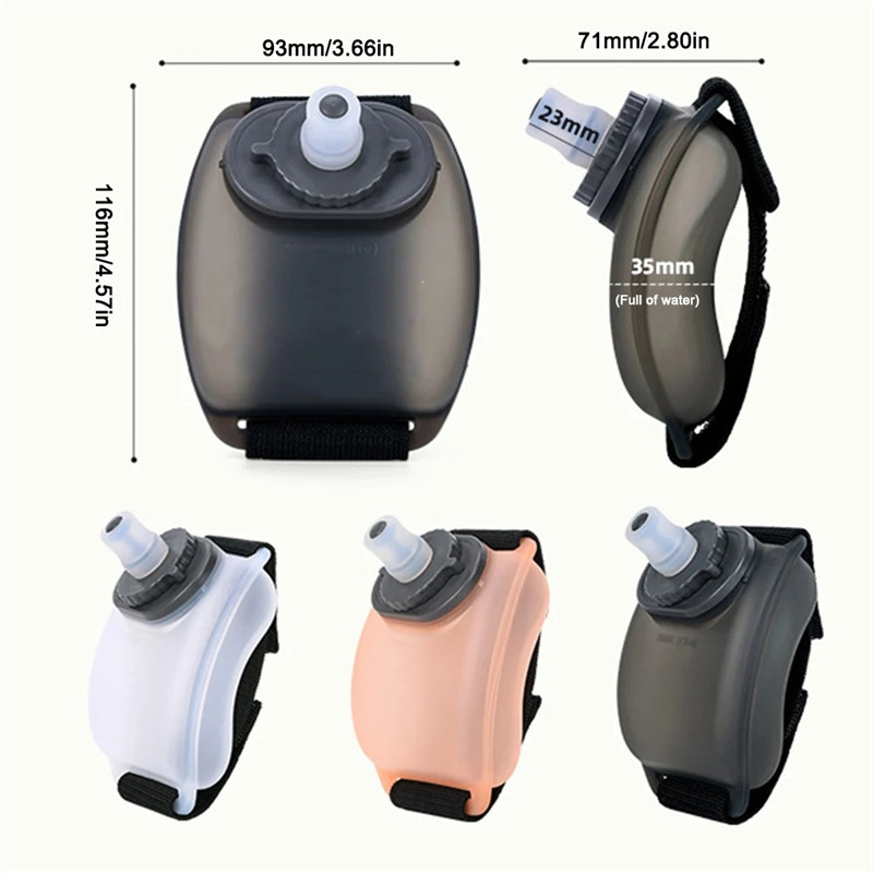 Mini Running Wrist Water Bottle Kettle Holder Outdoor Camping Hiking Supplies Portable Water Cup for Marathon Riding Climbing