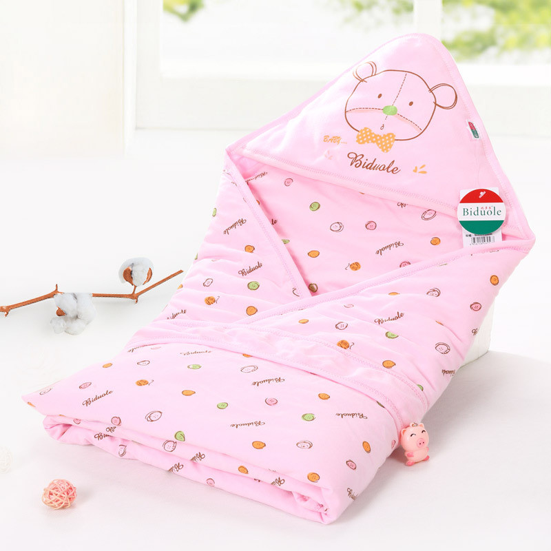 Newborn Baby Blankets Anti-kick Baby Sleeping Bag Cotton Baby Muslin Blankets Cartoon New born Swaddle Blanket Wrap Bed Quilt
