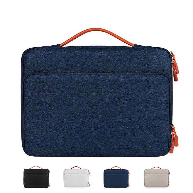 Laptop Handbag 13/14/15/16 inch Notebook Sleeve Case for Macbook Double Zipper Computer Bag Briefcase for Xiaomi Huawei Dell