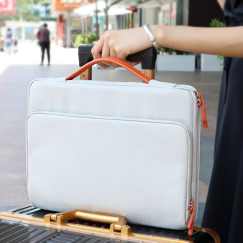 Laptop Handbag 13/14/15/16 inch Notebook Sleeve Case for Macbook Double Zipper Computer Bag Briefcase for Xiaomi Huawei Dell