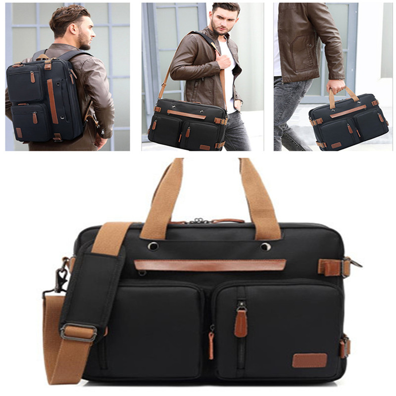 Convertible Backpack 15.6/17.3 Inch Laptop Backpack Fashion Travel Business Backpacks Handbag Waterproof Student Shoulder Bags