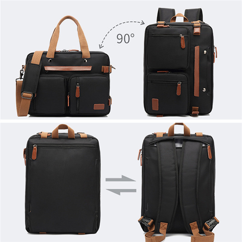 Convertible Backpack 15.6/17.3 Inch Laptop Backpack Fashion Travel Business Backpacks Handbag Waterproof Student Shoulder Bags