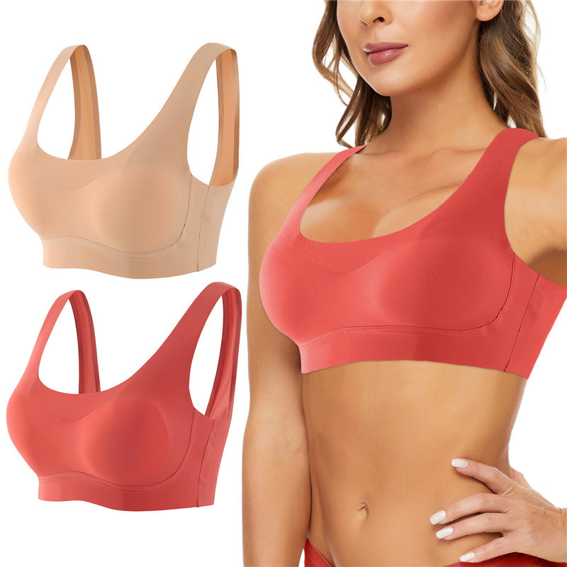Women Underwear Bra Without Underwire Bones Seamless Push Up Bra Tops Bralette Brassiere Wireless Sports Vest Bras