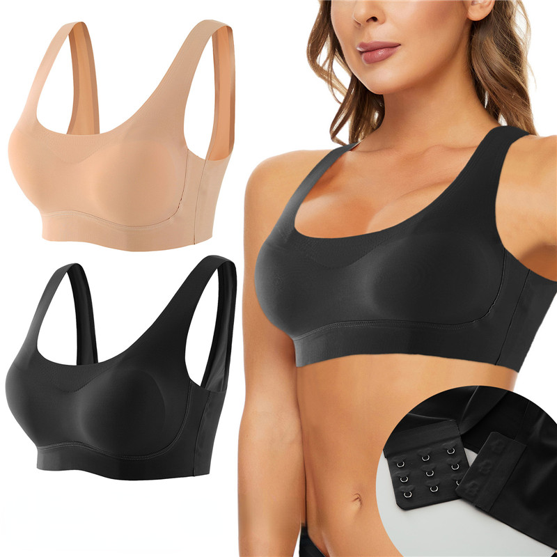 Women Underwear Bra Without Underwire Bones Seamless Push Up Bra Tops Bralette Brassiere Wireless Sports Vest Bras