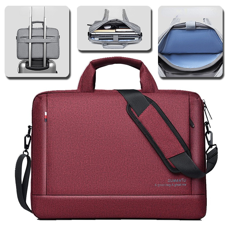 13 14 15 Inch Laptop Bag for Macbook Air Pro 13 15 Notebook Shoulder Crossbody Handbag Briefcase Waterproof Business Bags