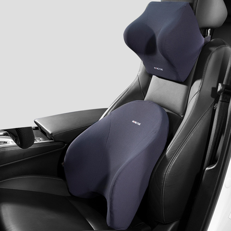 Car Headrest Lumbar Support Headrest Neck Pillow Auto Seat Head Support Soft Memory Cotton Neck Headrest Pillow Car Accessories
