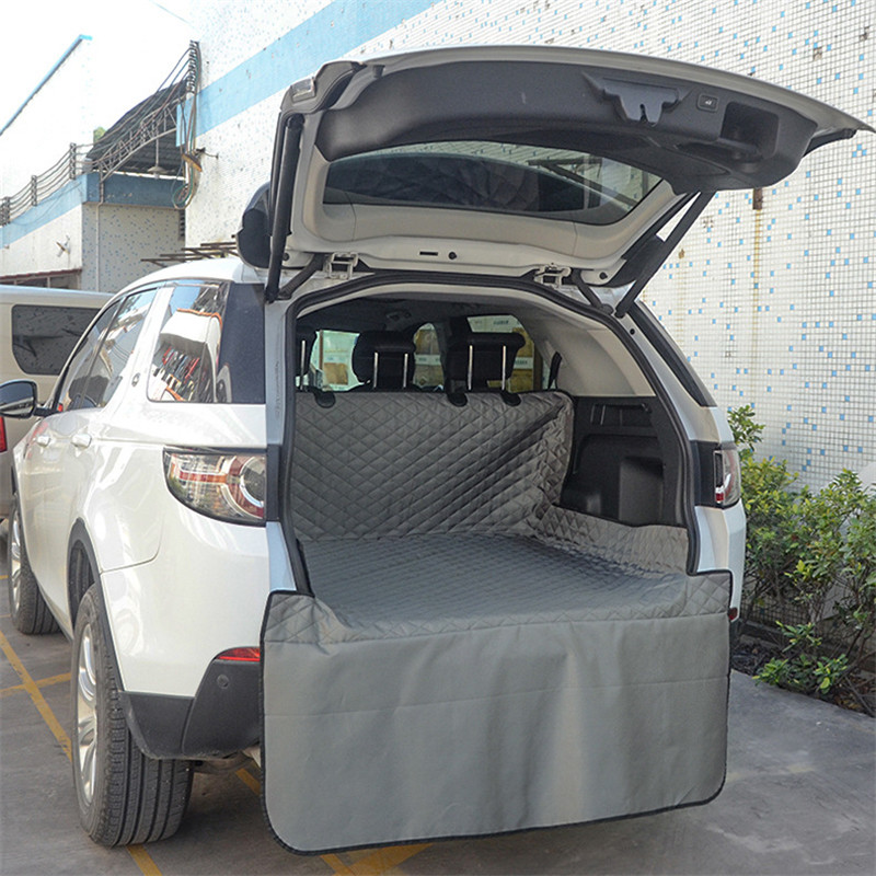 Car Trunk Pet Mat Trunk Mat Pet Seat Cover Waterproof Oxford Cloth Dog Cat Rear Seat Cover Car Protection Pad Auto Accessories