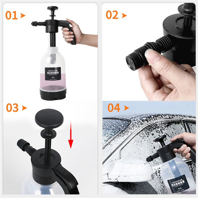 Handheld Foam Sprayer Car Washing Cleaning Tool Foam Maker Nozzle Garden Water Bottle Auto Spary Watering Can Car Cleaning Tool