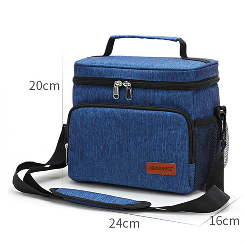 Portable Office Lunch Bag Waterproof Tote Cooler Handbag Picnic  Insulated Thermal Bag For Food Bento Pouch Dinner Container Bag