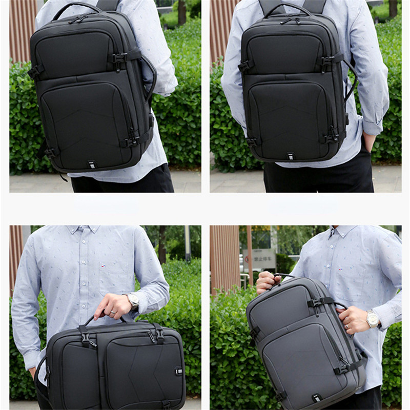 Men Business Laptop Backpack Multifunctional Waterproof Schoolbag Large-capacity Notebook Shoulder Bag USB Charging Rucksack