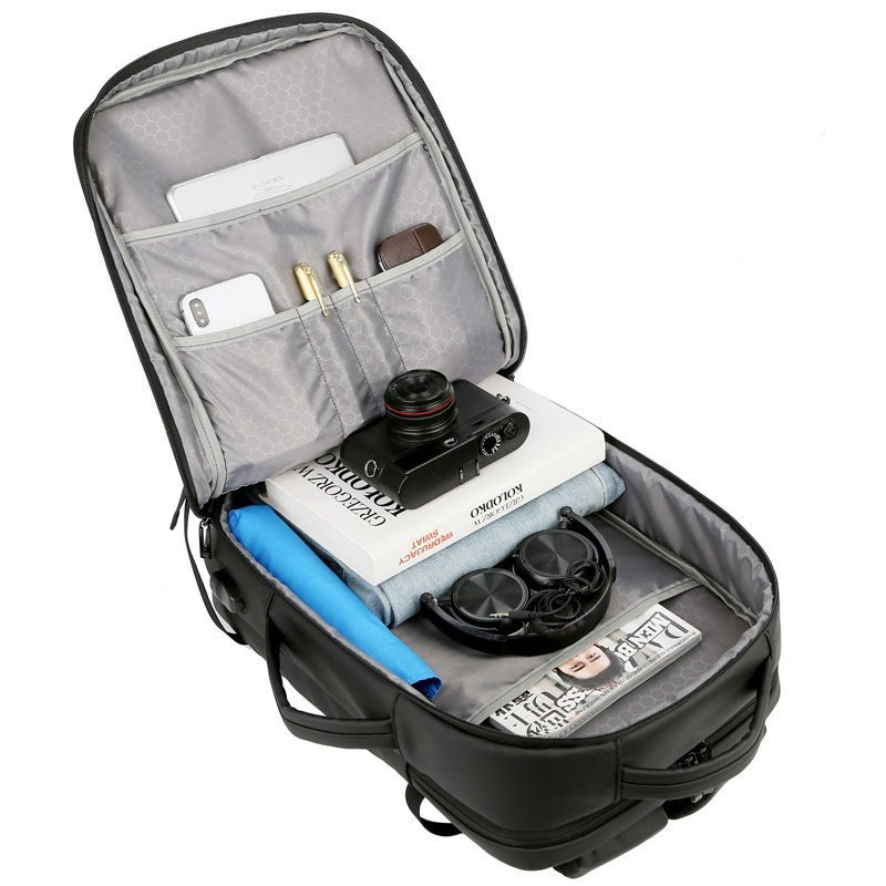 Men Business Laptop Backpack Multifunctional Waterproof Schoolbag Large-capacity Notebook Shoulder Bag USB Charging Rucksack