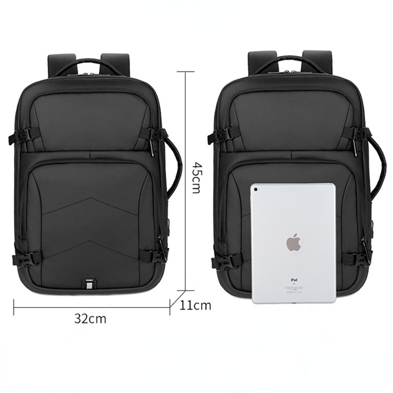 Men Business Laptop Backpack Multifunctional Waterproof Schoolbag Large-capacity Notebook Shoulder Bag USB Charging Rucksack