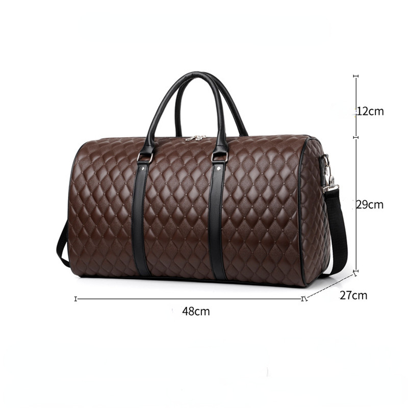 Fashion Waterproof Travel Bags Men Fitness Handbag Leather Shoulder Bag Business Large Travel Tote Duffle Luggage Bag