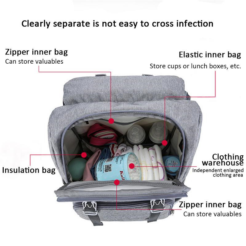 Maternity Diaper Bag Multi-function Mommy Bag Baby Stroller Bag Nappy Backpack for Mom Outdoor Large Capacity Baby Nappy Bags