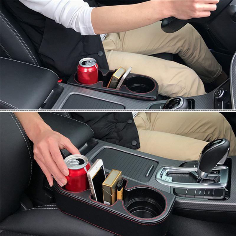 Car Cup Holder Auto Seat Gap Water Cup Drink Bottle Can Phone Keys Organizer Storage Holder Stand Car Styling Accessories
