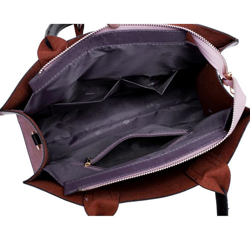 3pcs/set Large Capacity Crossbody Bags for Women Vintage PU Leather Tote Bag Fashion Shoulder Bag Ladies Handbag Purse