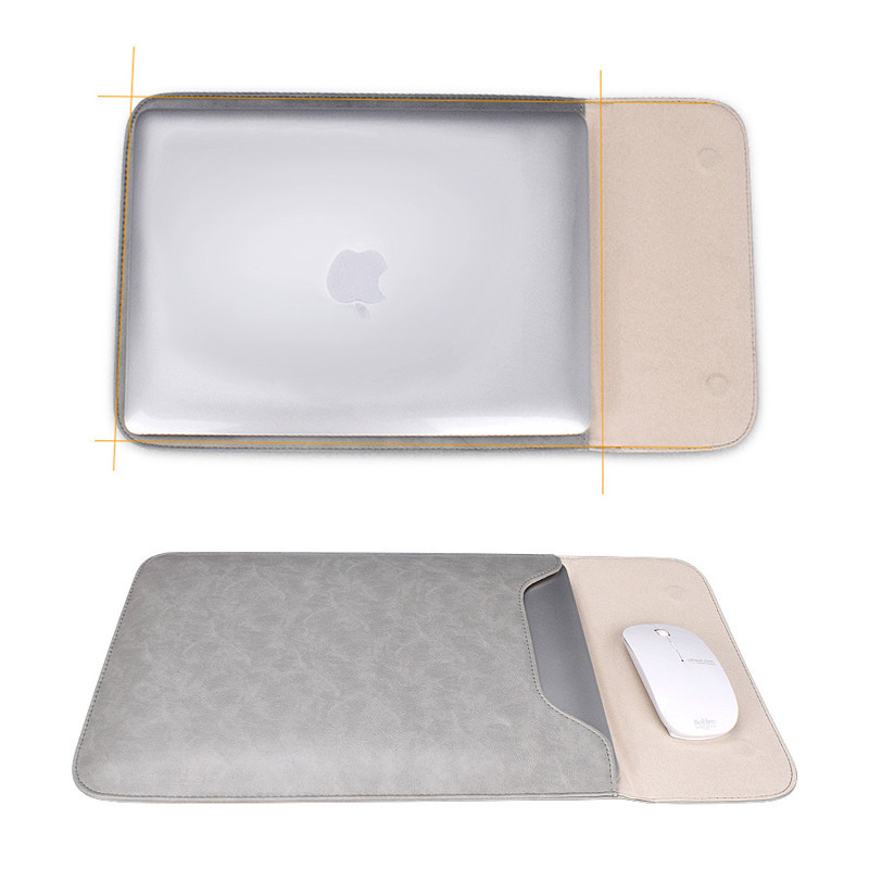 PU Leather Laptop Sleeve Bag For 13.3 14.1 15.4 Inch Notebook for Macbook Pro Waterproof Laptop Case Cover For HP Acer Lenovo