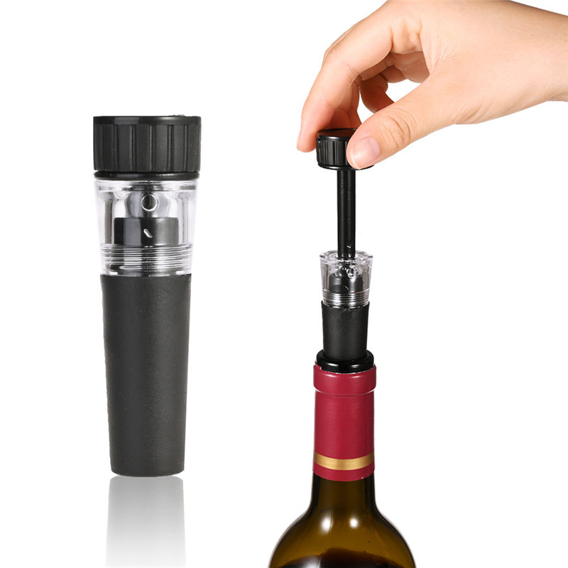 4pcs/set Air Pump Wine Bottle Opener Corkscrew Corks Out Tool Stainless Steel Pin Air Pressure Vacuum Red Wine Stopper Beer Lid