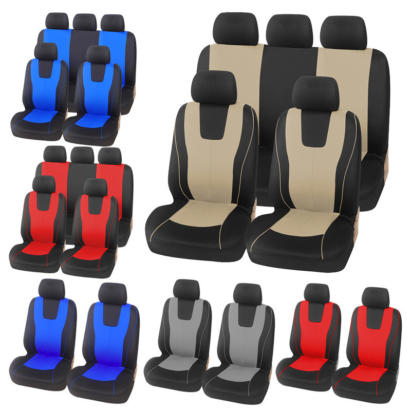 9pcs/set Car Seat Cover Universal Auto Seat Protection  Covers Automotive Seat Covers for Kalina Grantar Lada Priora Renault