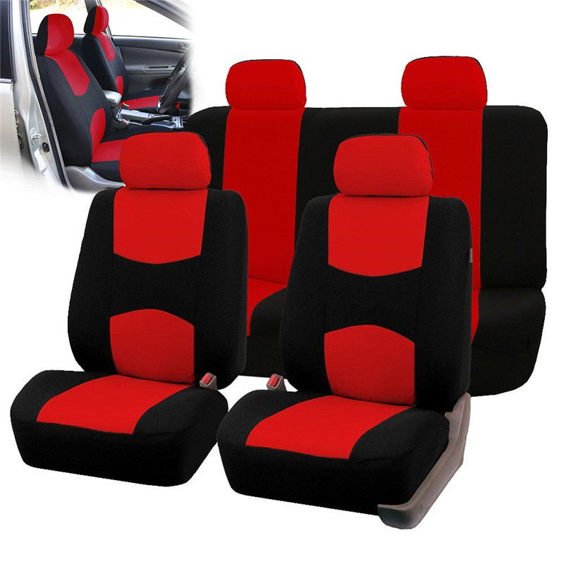 9PCS Car Seat Cover Full Set Automobile Seat Protection Cover Cushion Vehicle Seat Covers Pad Universal Car Accessories