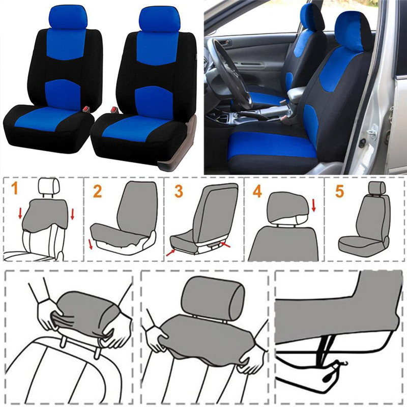 9PCS Car Seat Cover Full Set Automobile Seat Protection Cover Cushion Vehicle Seat Covers Pad Universal Car Accessories