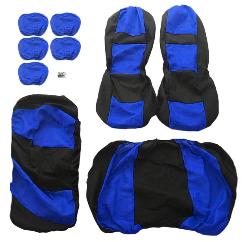 9PCS Car Seat Cover Full Set Automobile Seat Protection Cover Cushion Vehicle Seat Covers Pad Universal Car Accessories