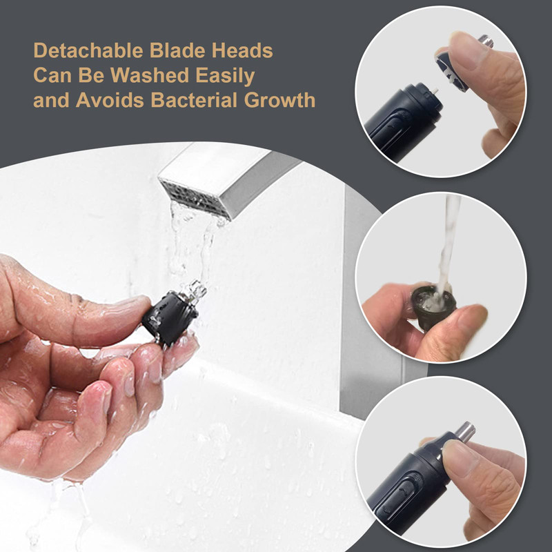 Nose Hair Trimmer For Men Ear Neuk Machine Electric Shaver Nose And Ear Hairs Trimmer Remover Clipper Cutter Epilator Cleaning