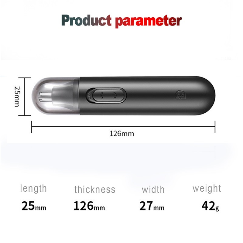 Nose Hair Trimmer For Men Ear Neuk Machine Electric Shaver Nose And Ear Hairs Trimmer Remover Clipper Cutter Epilator Cleaning