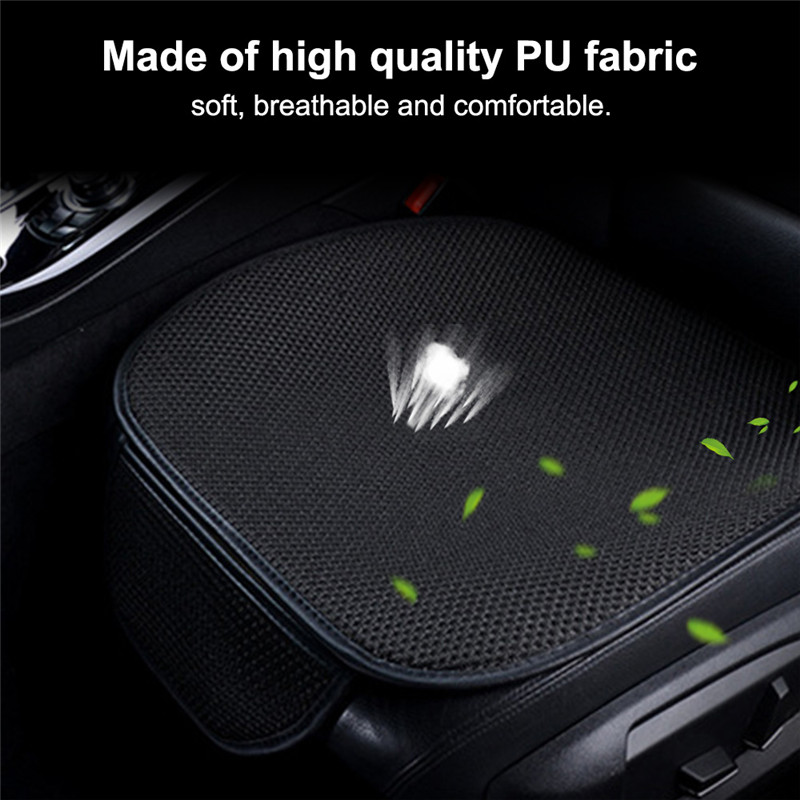 3pcs/set Car Seat Cover Ice Silk Breathable Universal Auto Protector Pad Front Rear Car Cushion Kit Auto Interior Accessories