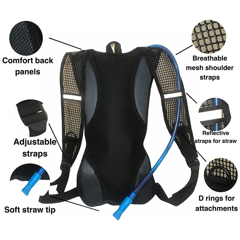 Bike Outdoor Sports Cycling Water Bag Backpack Storage Hydration Backpacks Running Hiking Climbing Pouch Travel Bladder Rucksack