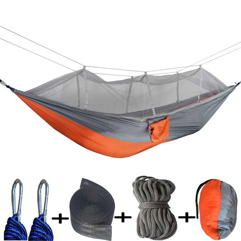 Camping Hammock for Women Men Lightweight Tent Awning Rain Fly Tarp Waterproof Mosquito Net Garden Hammocks Sleep Swing