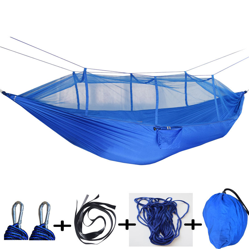 Camping Hammock for Women Men Lightweight Tent Awning Rain Fly Tarp Waterproof Mosquito Net Garden Hammocks Sleep Swing