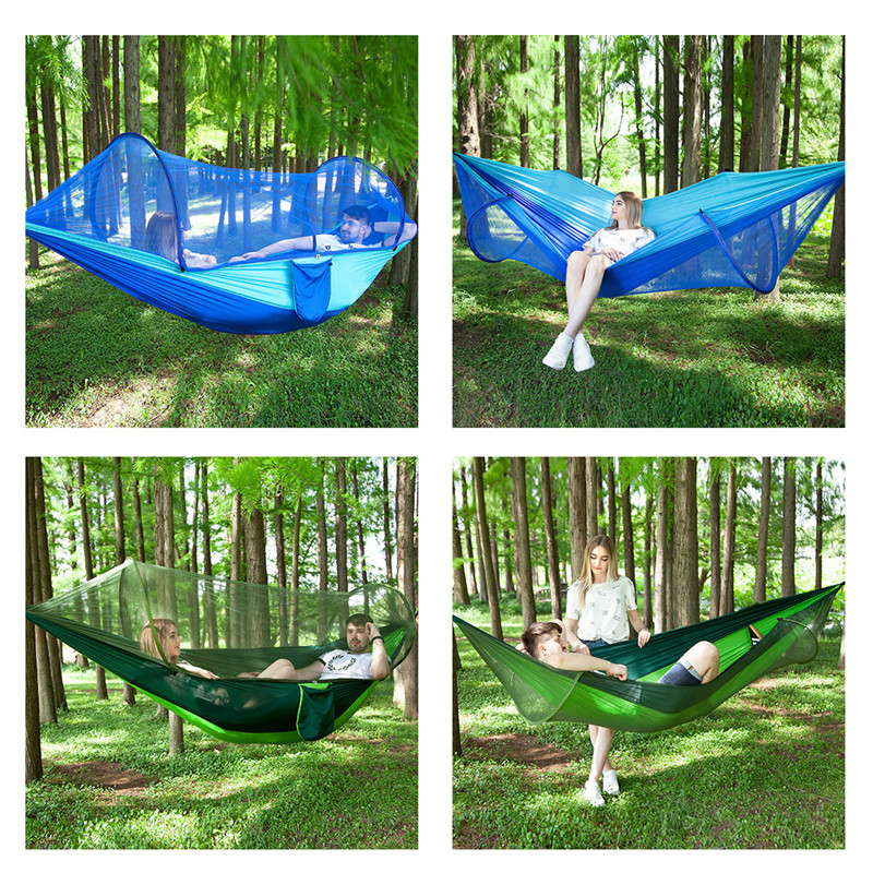 Camping Hammock for Women Men Lightweight Tent Awning Rain Fly Tarp Waterproof Mosquito Net Garden Hammocks Sleep Swing