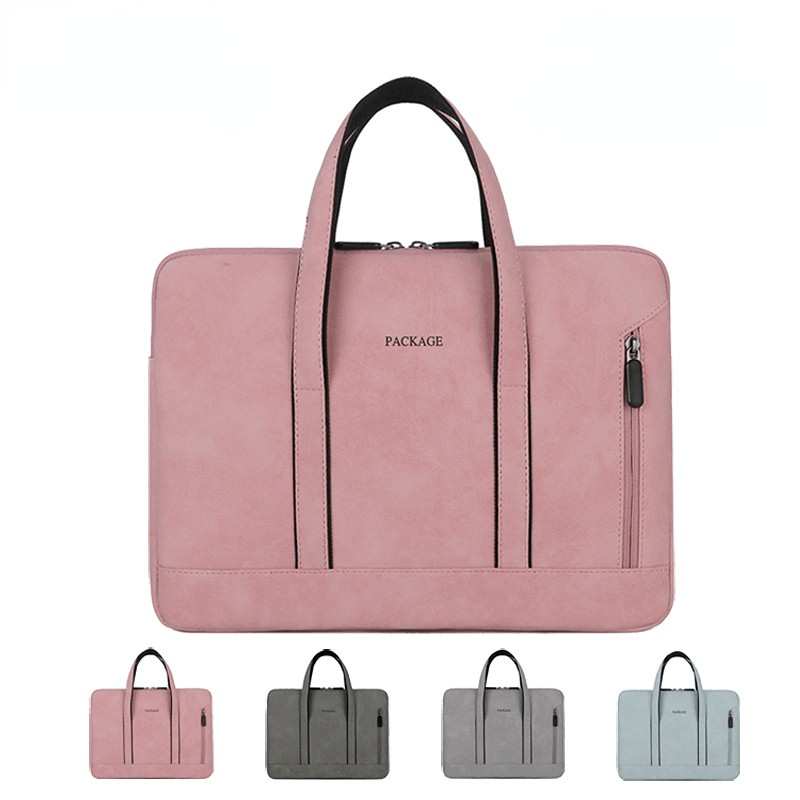 Laptop Bag Men Women Briefcase Bags Fashion Waterproof Computer Sleeve Case For 13 14 15 15.6 inch Female Laptop Handbag