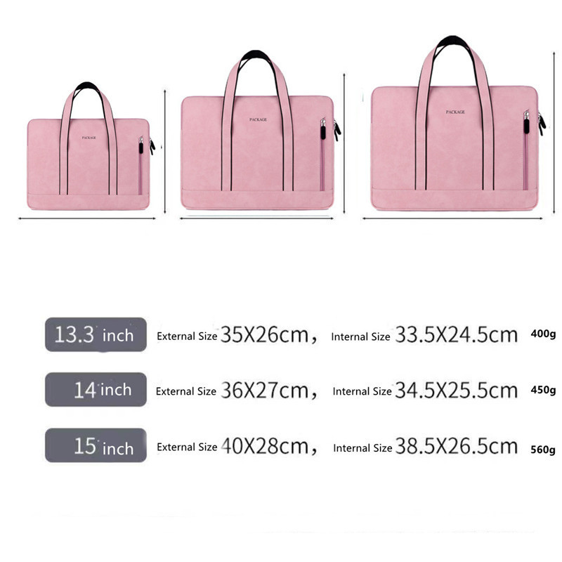 Laptop Bag Men Women Briefcase Bags Fashion Waterproof Computer Sleeve Case For 13 14 15 15.6 inch Female Laptop Handbag