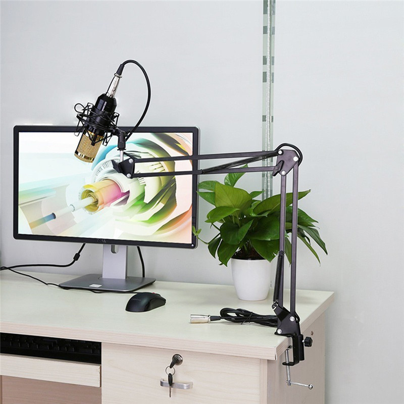 BM 800 Studio Microphone Wired Cardioid Mic For Sound Recording Professional Condenser Microphone for Computer Karaoke KTV