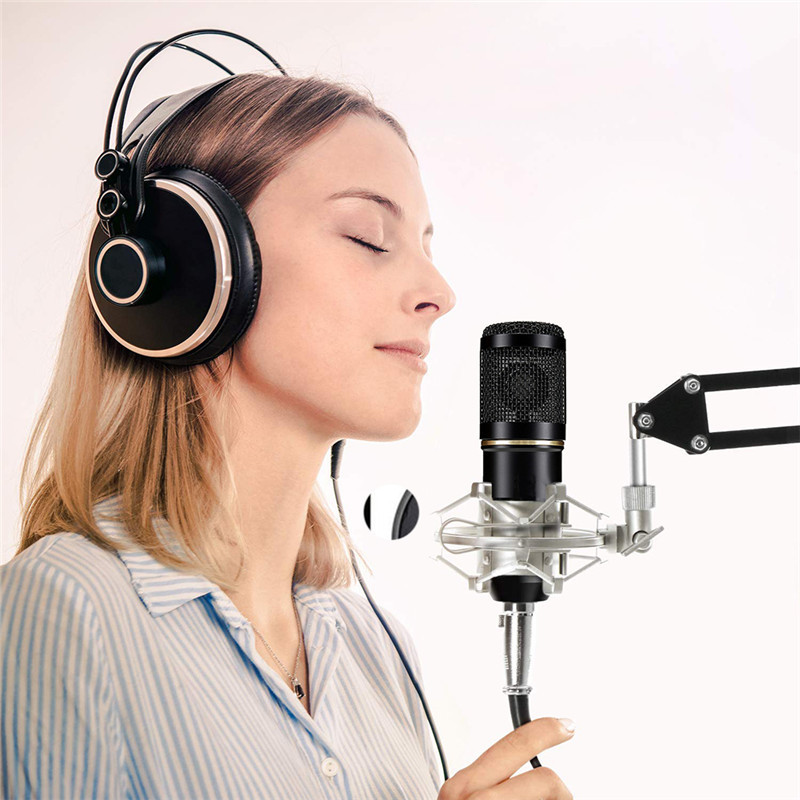 BM 800 Studio Microphone Wired Cardioid Mic For Sound Recording Professional Condenser Microphone for Computer Karaoke KTV