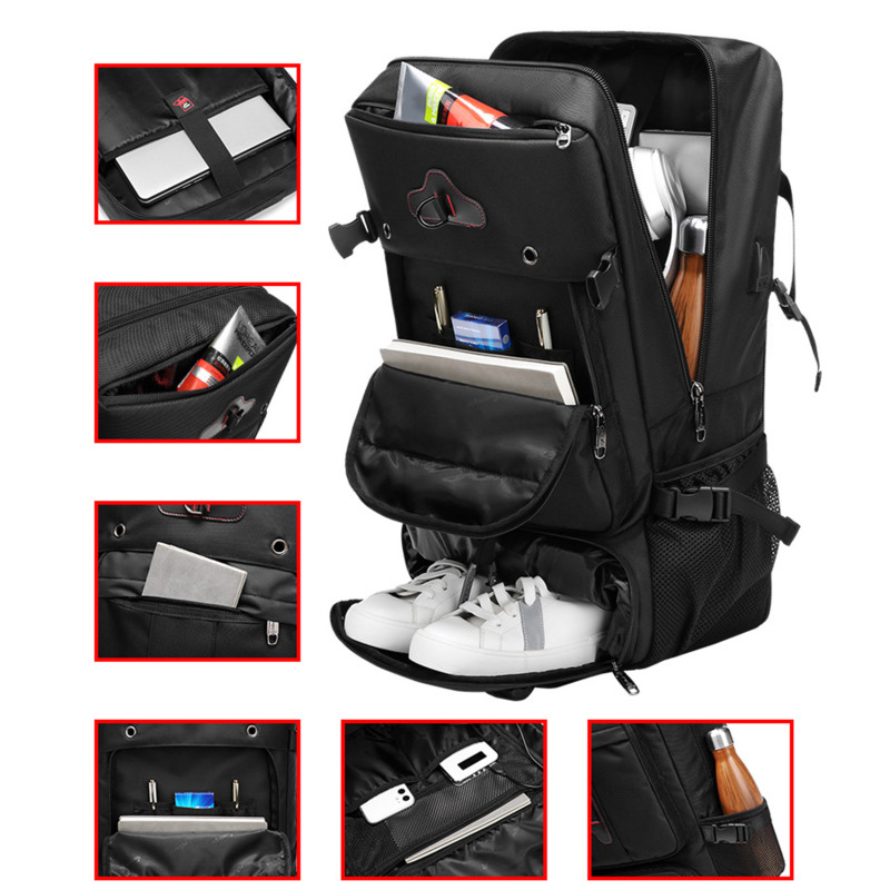 Men's Travel Bag Suitcase Backpack Large Capacity Luggage Bags Multifunctional Waterproof Outdoor Mountaineering Backpacks