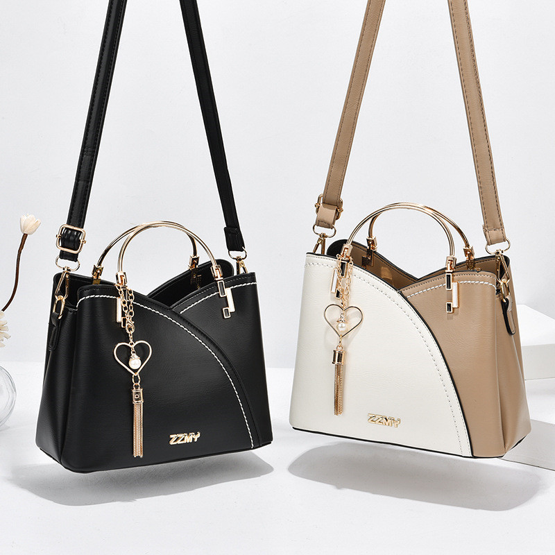Women Handbag Fashion Patchwork Shoulder Crossbody Bag Office Work PU Leather Bag Female Casual Bags Ladies Messenger Bag Tote