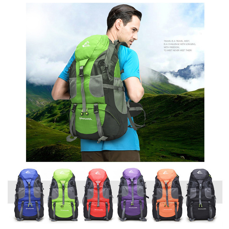 50L Outdoor Hiking Bag Travel Backpack Waterproof Mountaineering Backpacks Trekking Camping Climbing Sport Bag Rucksack