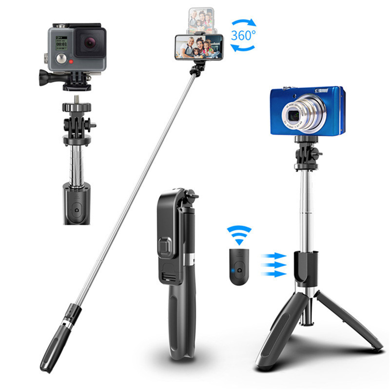 Wireless Selfiestick Bluetooth Selfie Stick With Tripod Foldable Smartphone Selfie-Stick With Fill Light For iOS Android