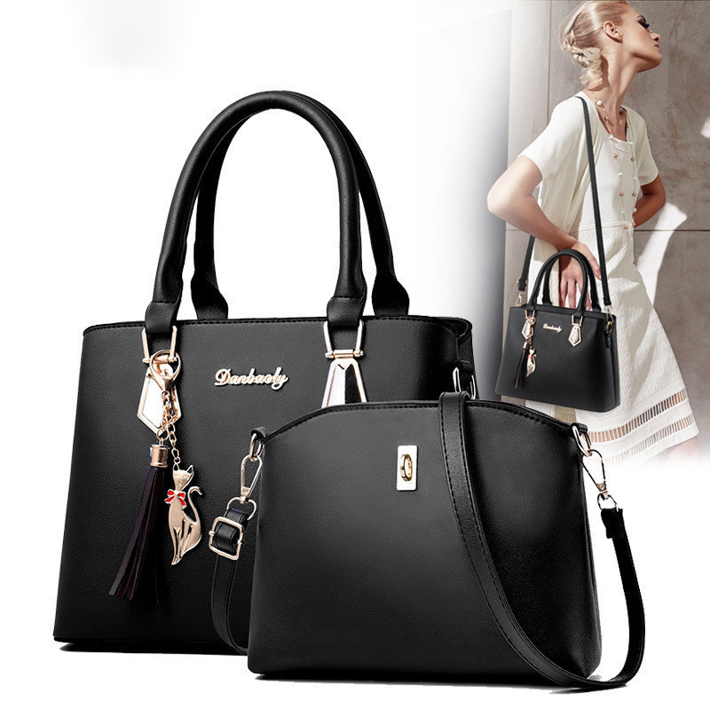 Women's Luxury Bag Large Capacity Purse and Handbag Composite Bag Tote 2pcs/set Shoulder Bag Handbags Ladies Messenger Bag
