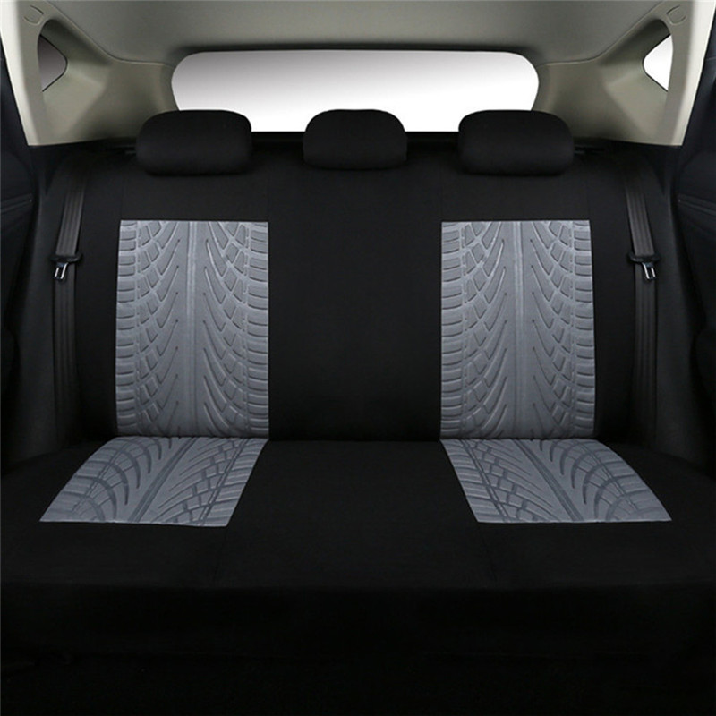 9pcs/set Tire Track Style Car  Seat Cover Set Automobile Seat Protector Cushion Universal Auto Interior Styling Accessories