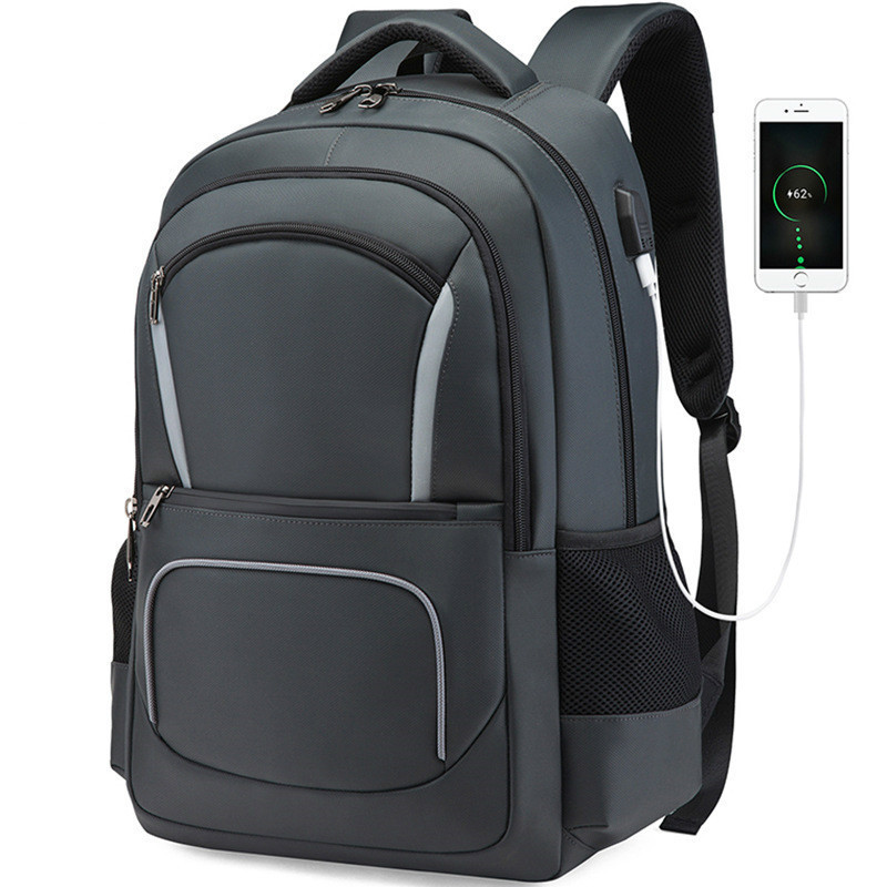 Large Capacity Fashion Men Backpack USB Charging Laptop Bag Waterproof Business Bags Travel Backpacks Male Oxford Rucksack