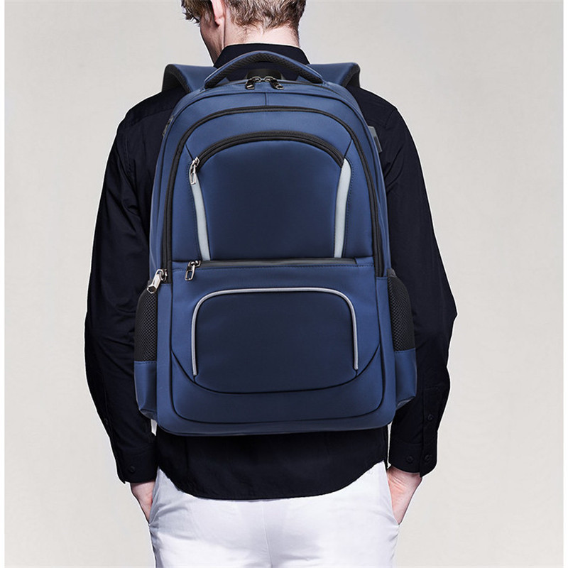 Large Capacity Fashion Men Backpack USB Charging Laptop Bag Waterproof Business Bags Travel Backpacks Male Oxford Rucksack