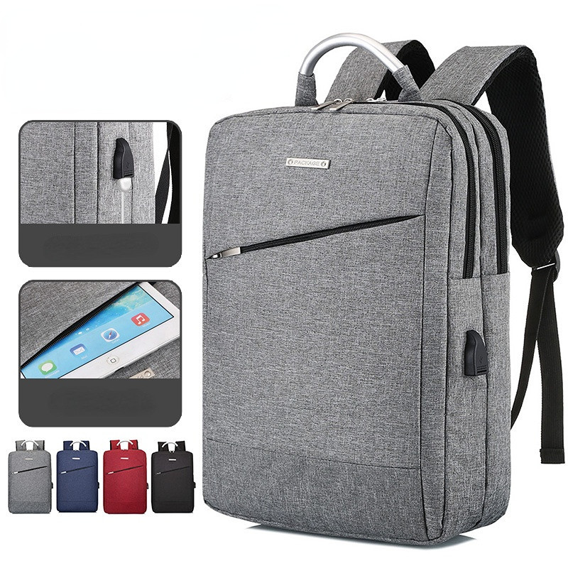 Fashion Backpack Classical Oxford School Backpack For Men Women Teenage USB Charging Laptop Bag Large Capacity  Travel  Rucksack